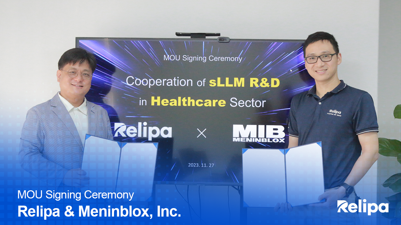 MOU Signing Ceremony - Relipa & Meninblox, Inc.